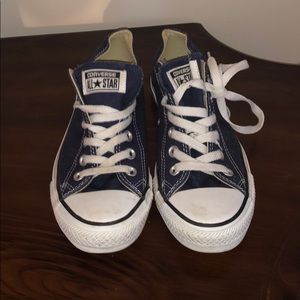 Blue converse shoes